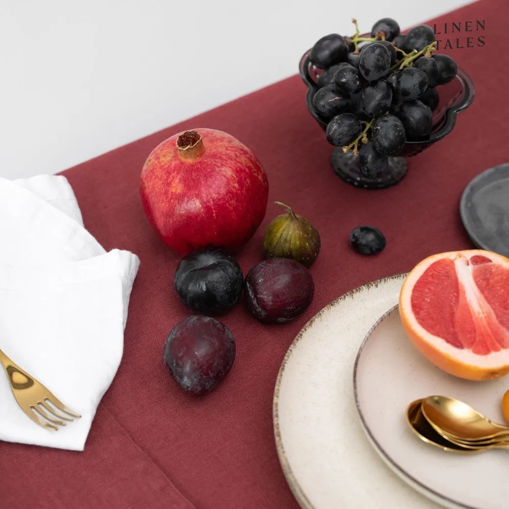 Ленена покривка за маса 140x200 cm Marsala – Linen Tales