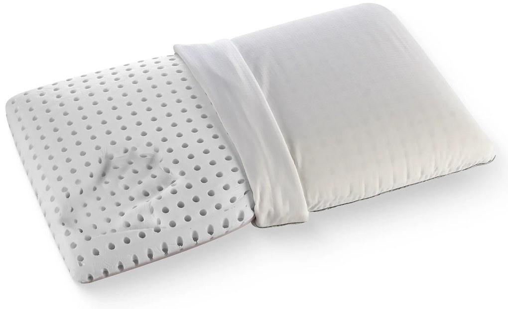 Възглавница Magniflex, Superiore Deluxe Dual, 42x72x12, Среден към мек, Мемори пяна
