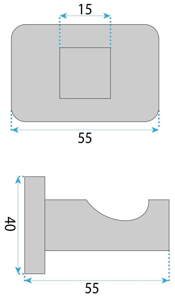 Закачалка за баня Nico 5905 Brush Nickel