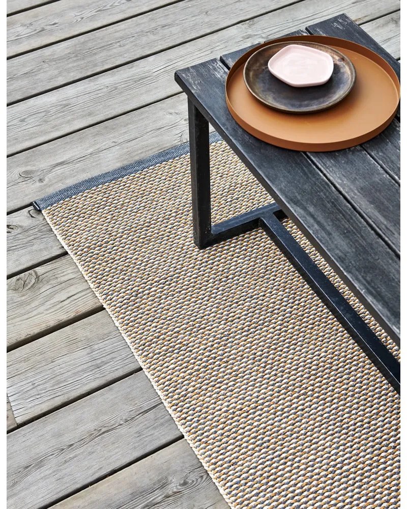 Бежов килим за открито и закрито 60x85 cm Effi Granit – Pappelina