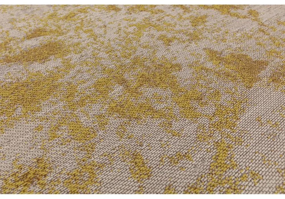 Външен килим от рециклирани влакна в цвят жълта охра 160x230 cm Dara – Asiatic Carpets