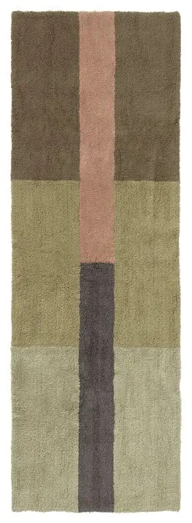 Ръчно изработена вълнена пътека 80x230 cm Chroma Dusty Pink – Lorena Canals