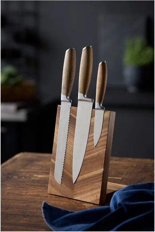 Дървена магнитна поставка за ножове – Holm