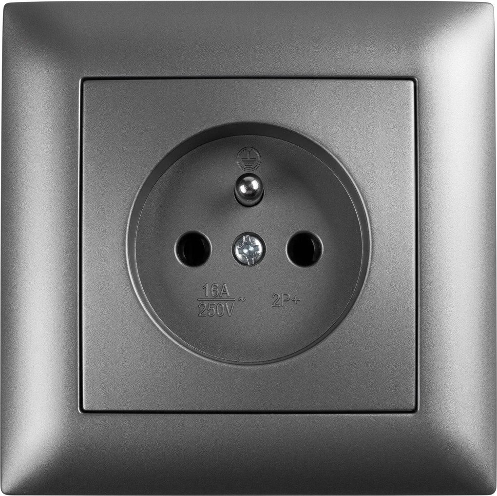 Единична рамка за контакти OSTE JNH013-1F Grey