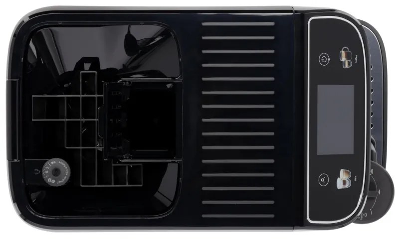 Кафеавтомат DeLonghi Magnifica PLUS ECAM 320.60.B, 1450W, 15 bar, 1.8l, 15 програми, 13 нива на смилане, TFT тъчскрийн, LatteCrema Hot, Опция за кафе на зърна, Черен