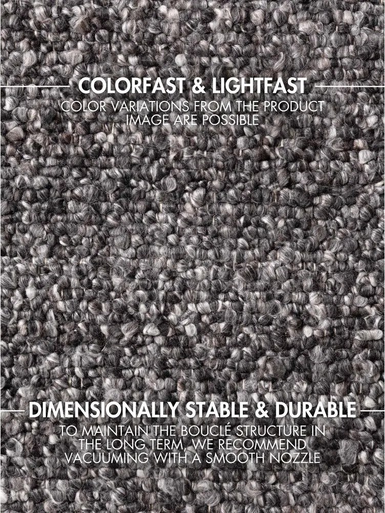 Тъмносив ръчно изработен килим от букле 120x170 cm Notting Hill Portobello – Ted Baker