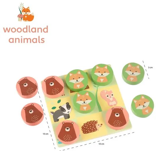 Дървен Морски Шах с животни - Woodland Animals