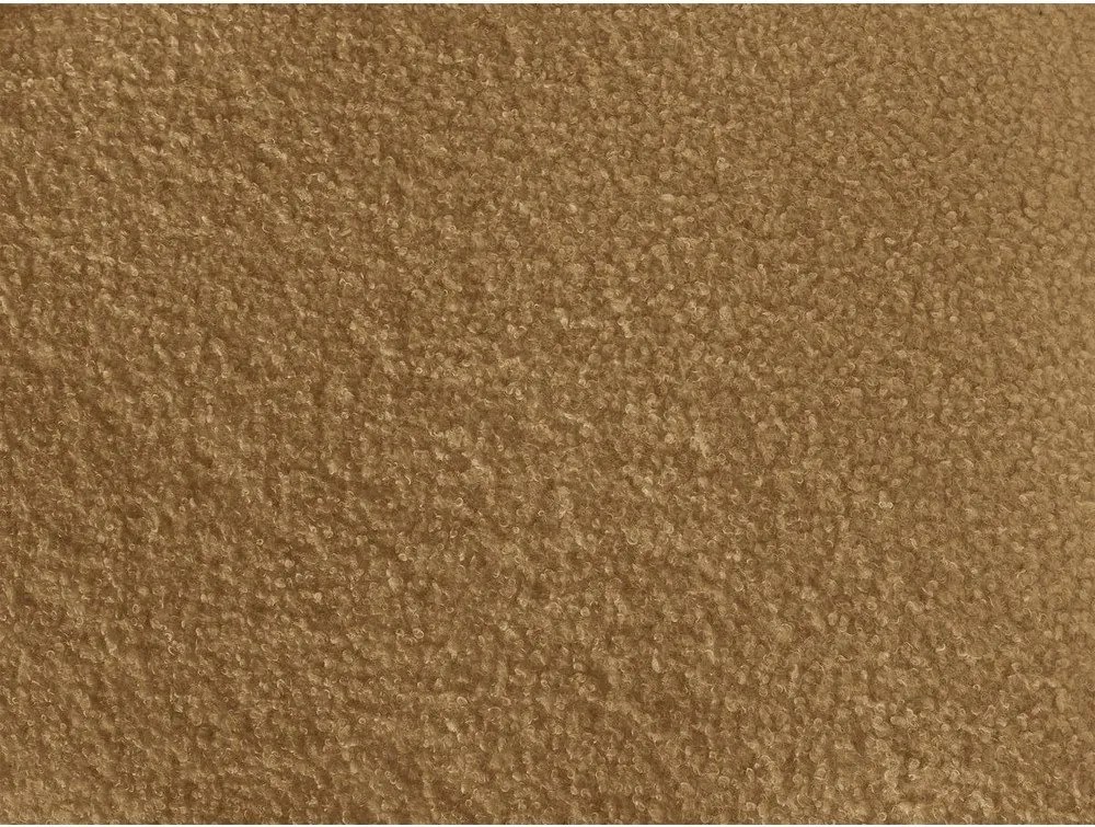 Въртящо се кресло от прежда с примки от букле в цвят горчица Elina – Bobochic Paris