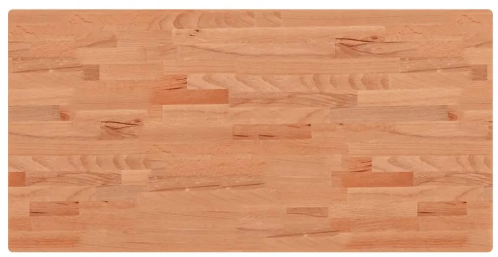 3188894 vidaXL Плот за маса 100x50x2,5 см правоъгълен масивен бук