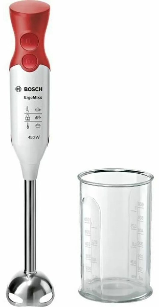 Ръчен блендер BOSCH Hand blender 600 ml Бял Червен Rojo/Blanco 450 W