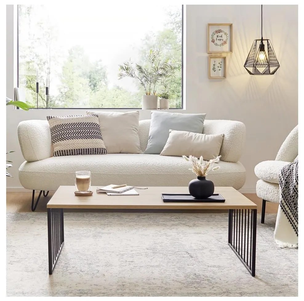 Eglo 424801 - Холна маса AUKSIDE 53,5x100 cm кафява/черна