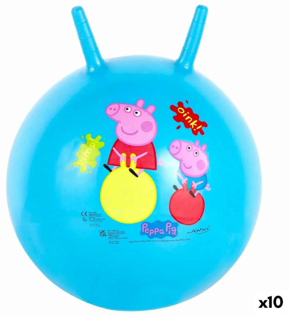 Скачаща топка Peppa Pig Ø 45 cm Син (10 броя)