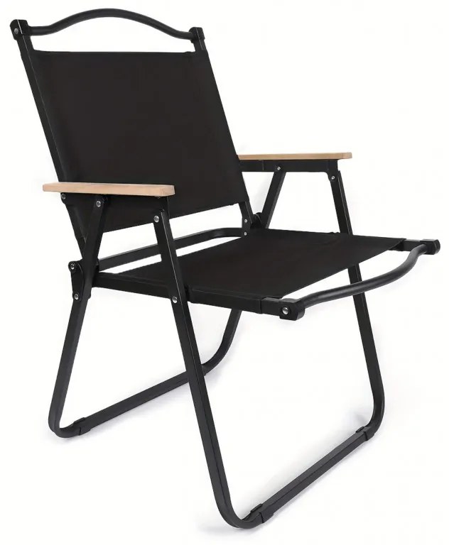 Сгъваем туристически стол с капацитет 130 кг - черен