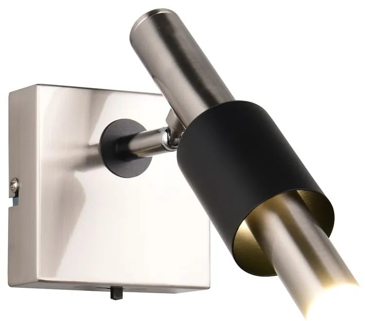 LED прожектор в черен и сребрист цвят 20,5x10 cm Ikaris – Trio Select