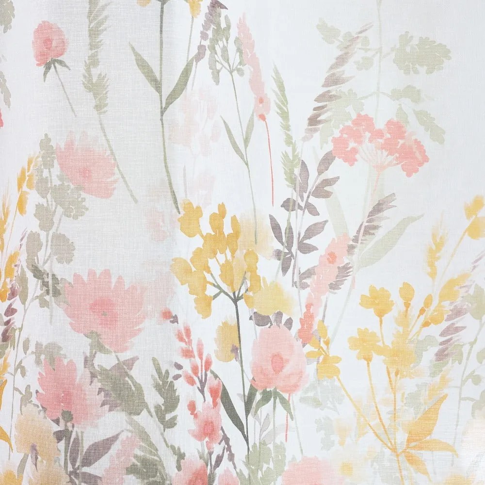 Бяла завеса от воал 140x137 cm Countryside Floral – Catherine Lansfield