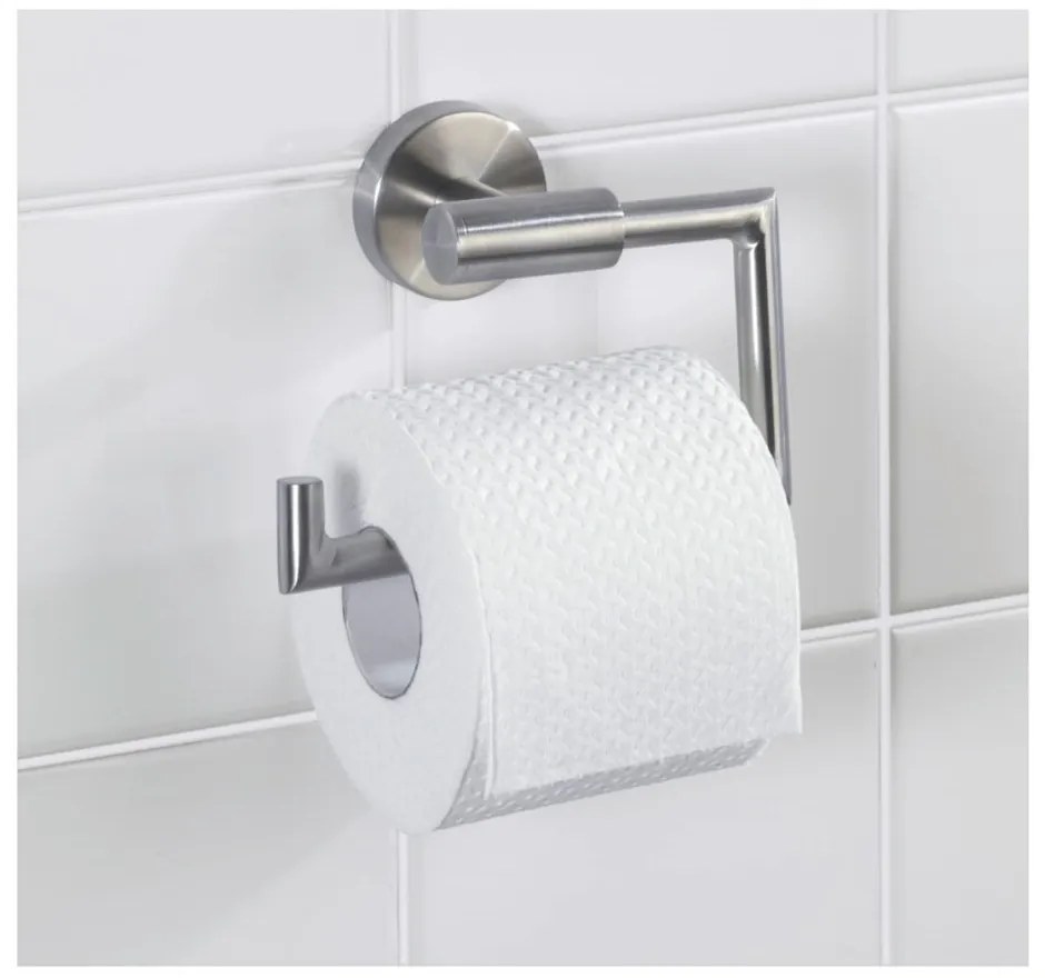 Матово сребро стенен държач за тоалетна хартия от неръждаема стомана Bosio – Wenko