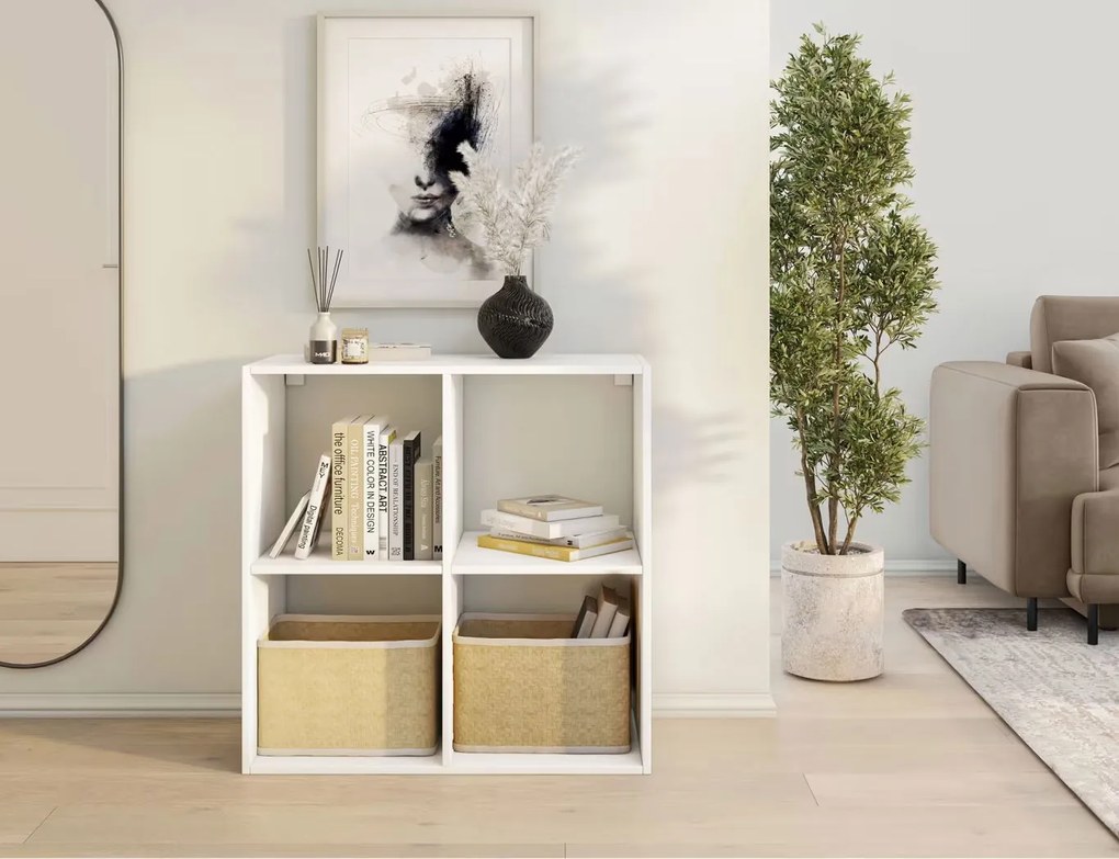 Книжна етажерка Jameson-Бяло