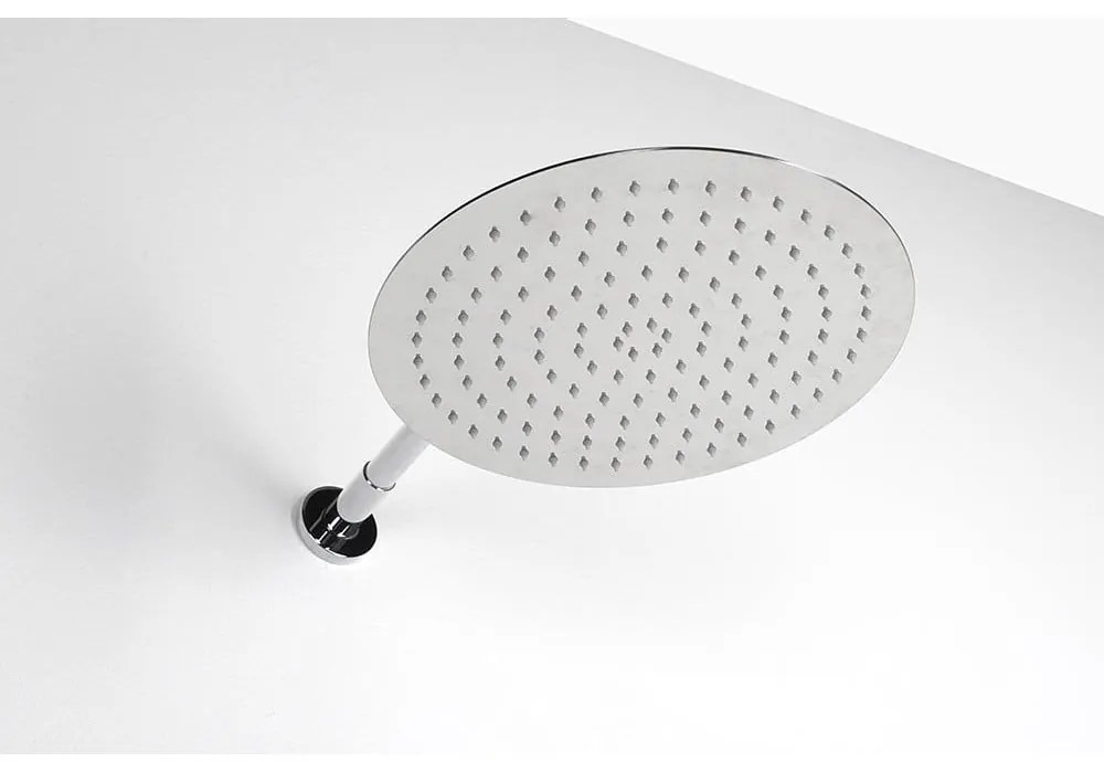 Душ глава от неръждаема стомана в лъскаво сребристо ø 30 cm Slim – Sapho