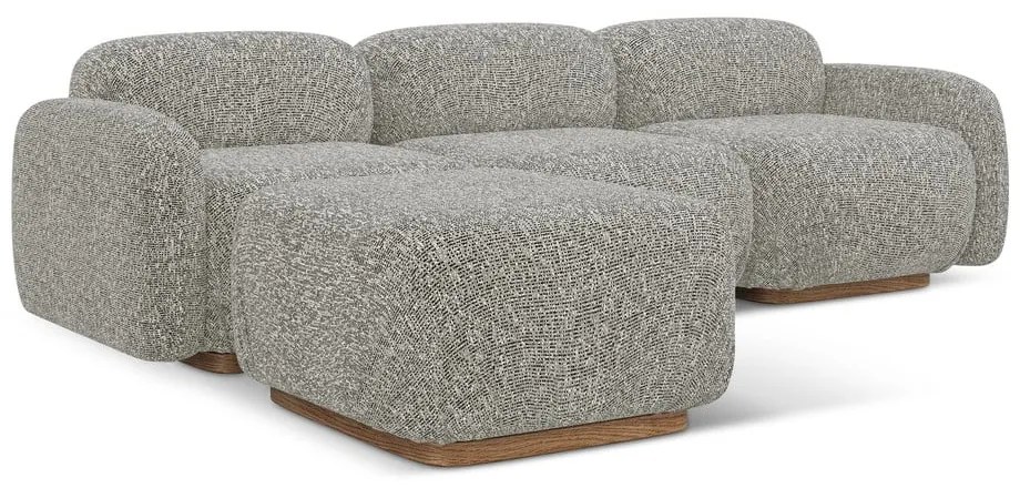 Сив модулен ъглов диван (променлив) Ailani – Makamii