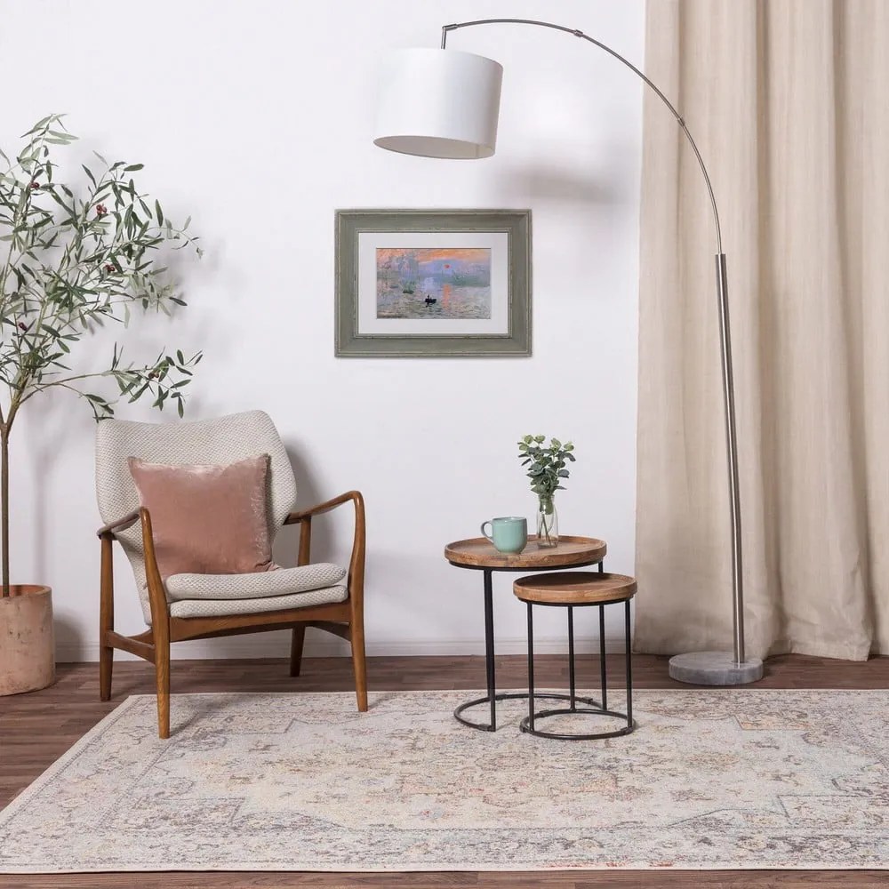 Кремав килим 200x290 cm Flores – Asiatic Carpets