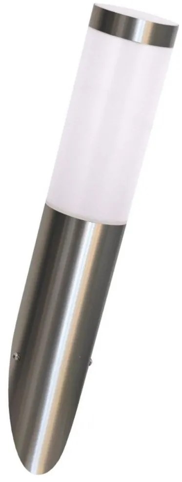 LED RGBW димируема външна стенна лампа LIVIA 1xE27/6,5W/230V IP44 сребриста