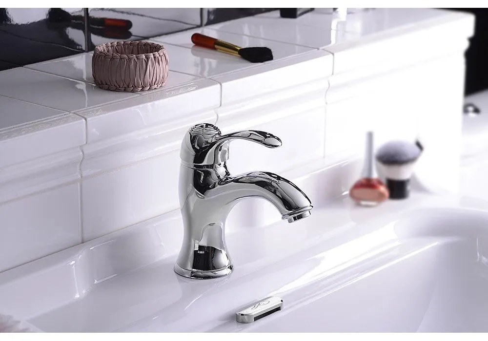 Стояща батерия за мивка в сребрист цвят Kirké – Sapho