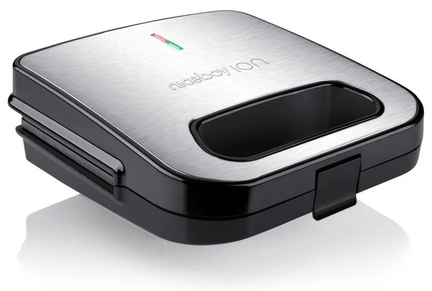 Niceboy ION Snacker S1 - Уред за приготвяне на сандвичи 750W/230V матов хром/черен