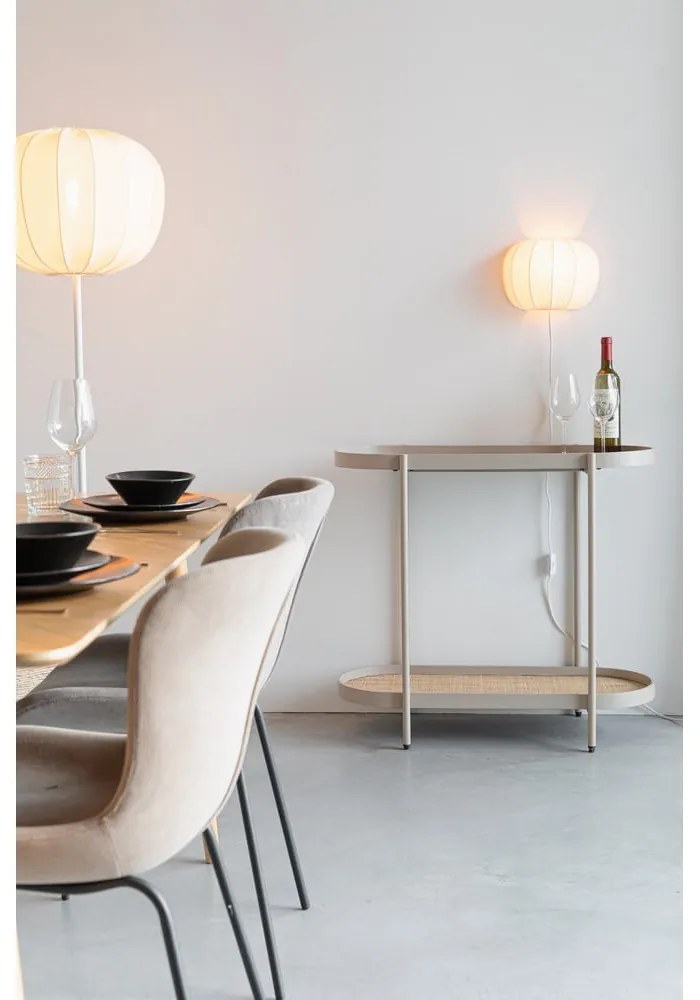 Бежова конзолна маса 39x85 cm Amaya – White Label