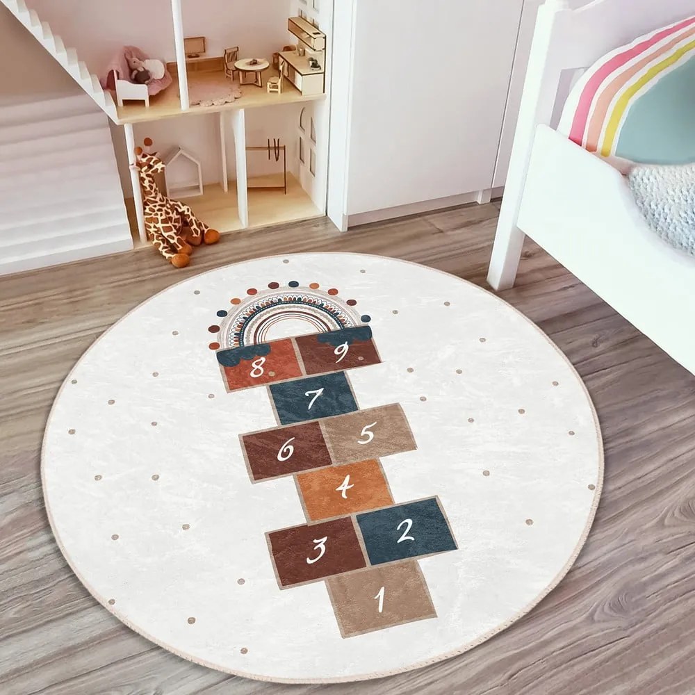 Кремав детски килим ø 120 cm Comfort - Mila Home