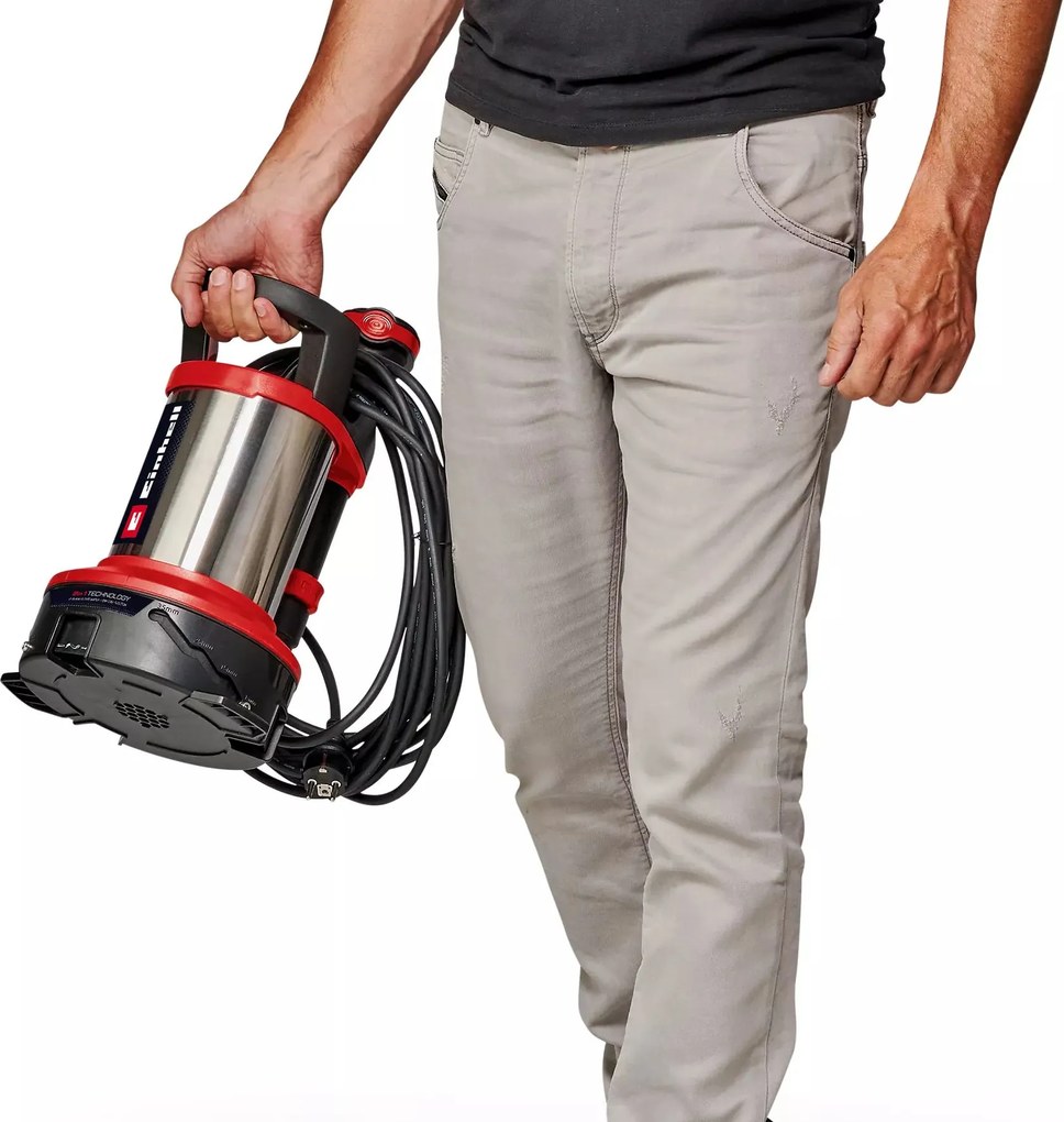 Електрическа потопяема помпа за мръсна вода с поплавък Einhell GE-DP 7535 N LL ECO 2-in-1, 750 W, 9 м, 18500 л/ч (4181600)