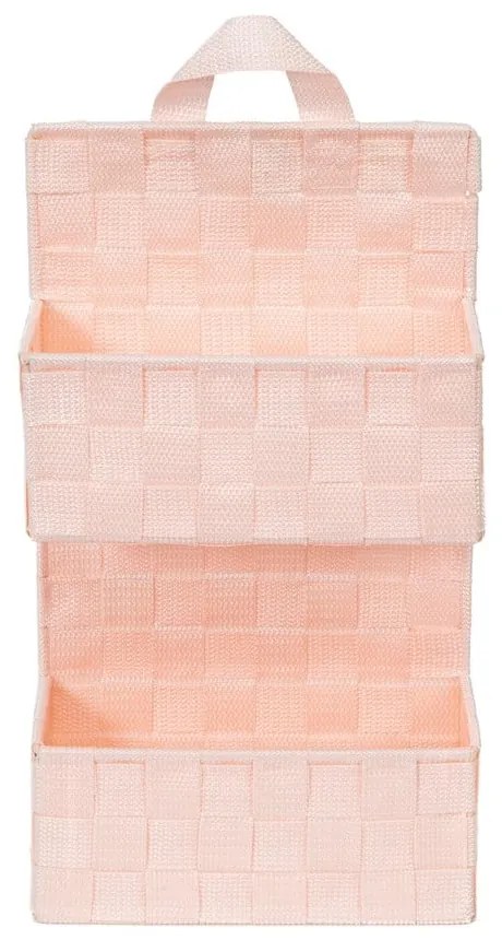 Светлорозова двуетажна висяща кошница Bristol - Compactor