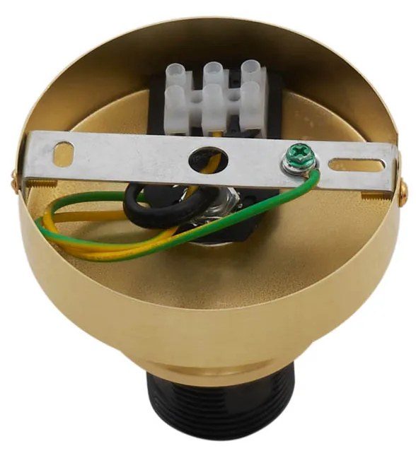 Дизайнерско таванно осветление месинг с кехлибарено стъкло - Pillon