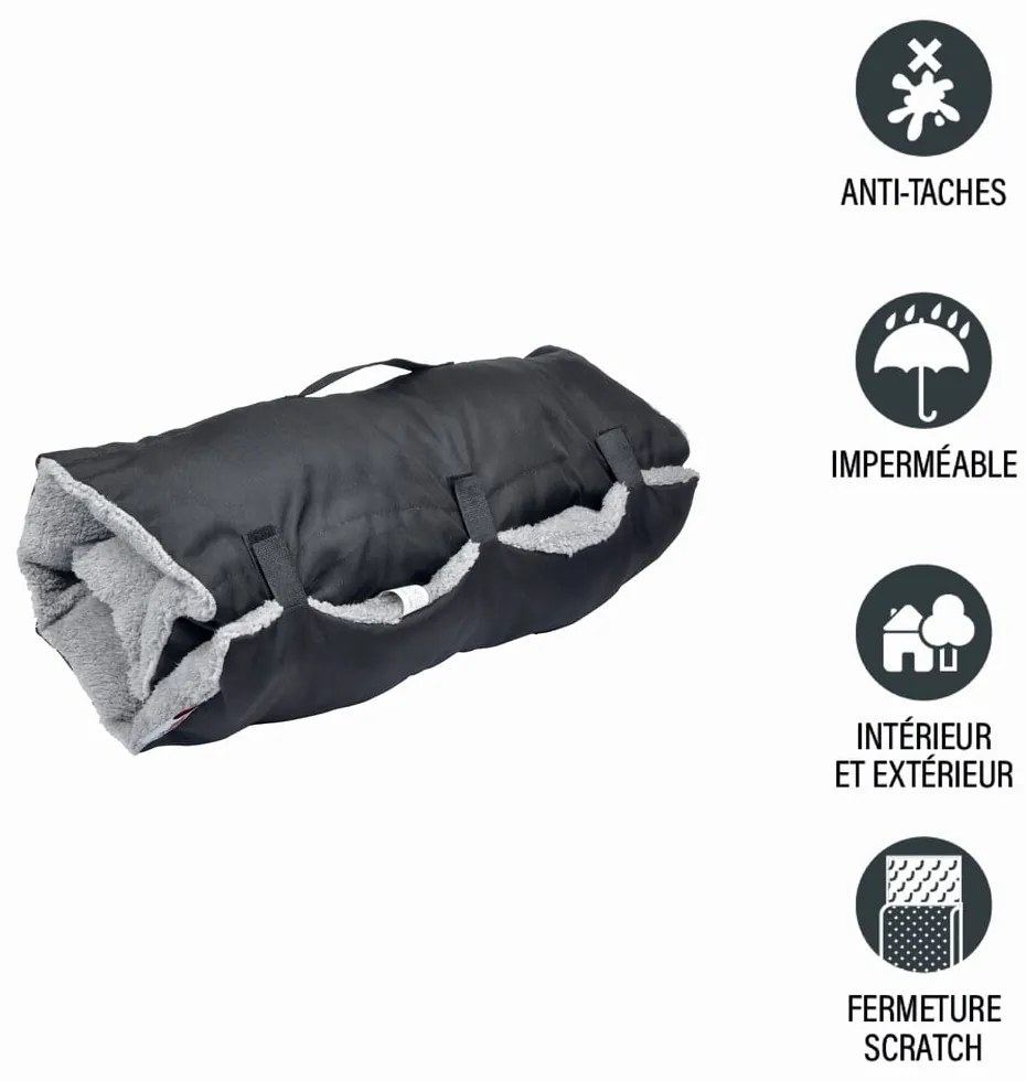 Черно одеяло за куче от шерпа 50x80 cm – Love Story