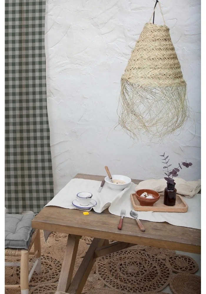 Зелена завеса Cortina Hogar Green Vichy - Really Nice Things