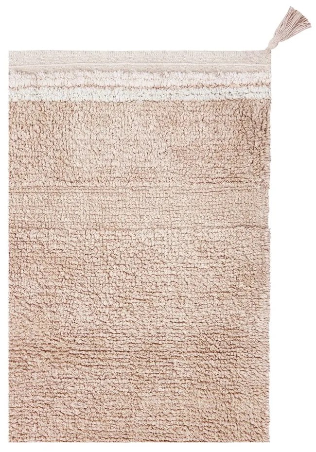 Светлорозов ръчно изработен памучен килим подходящ за пране 140x200 cm Bloom Rose – Lorena Canals