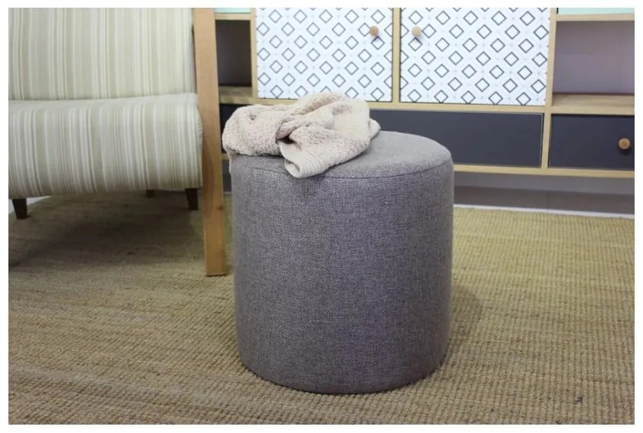 Сива табуретка Silindir – Balcab Home