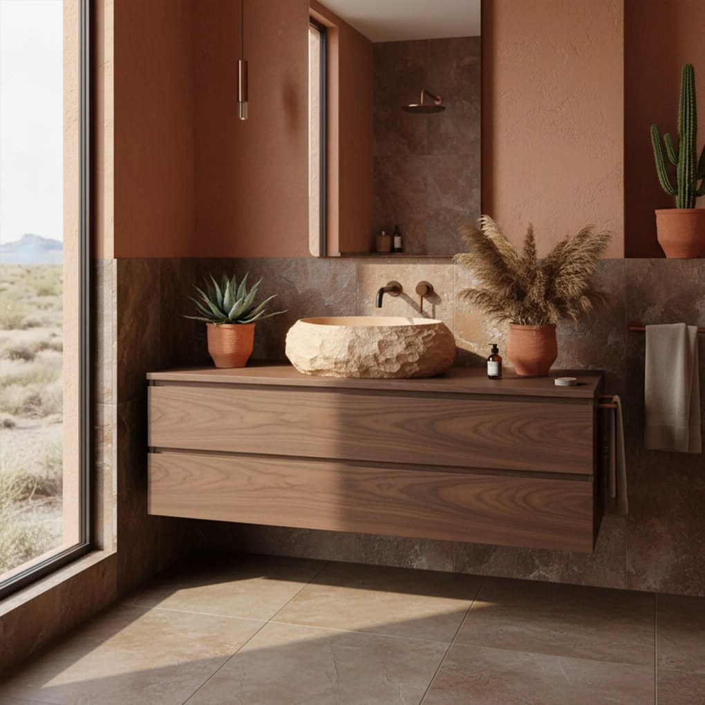 Умивалник за плот Mika Light Terracotta
