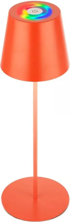 Briloner 7510012-LED RGB димируема настолна лампа CALIDA 2,5W/5V IP44 1200mAh оранжева