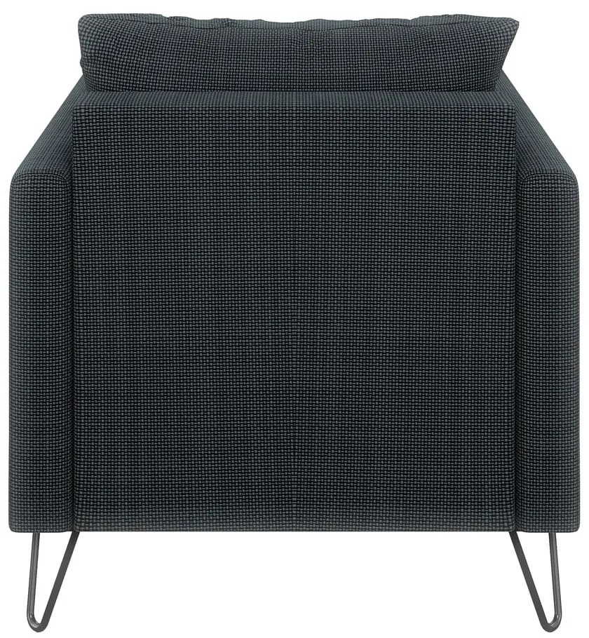 Тъмносиво шенилово кресло Freya – Ropez