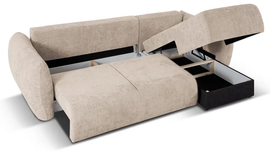 Бежов ъглов диван (десен ъгъл) Matera - Cosmopolitan Design