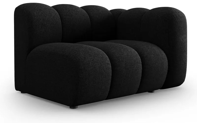 Черно-антрацитен модулен диван (десен ъгъл) Lupine – Micadoni Home