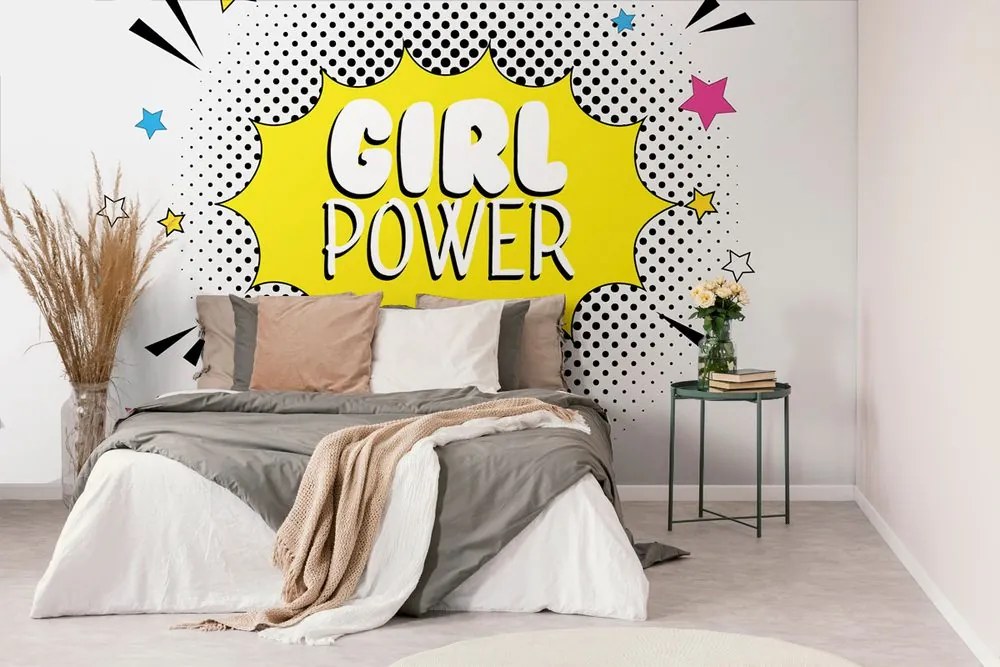 Тапет – С поп арт надпис - GIRL POWER