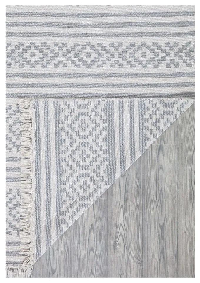 Сив и бял памучен килим , 160 x 230 cm Duo - Oyo home