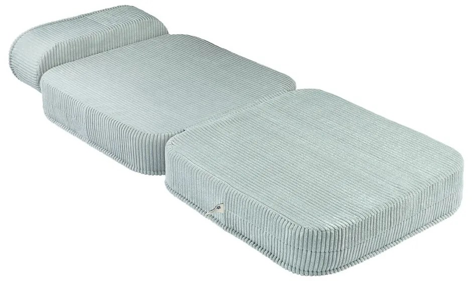 Детски стол от рипсено кадифе в цвят мента Flip – Wigiwama