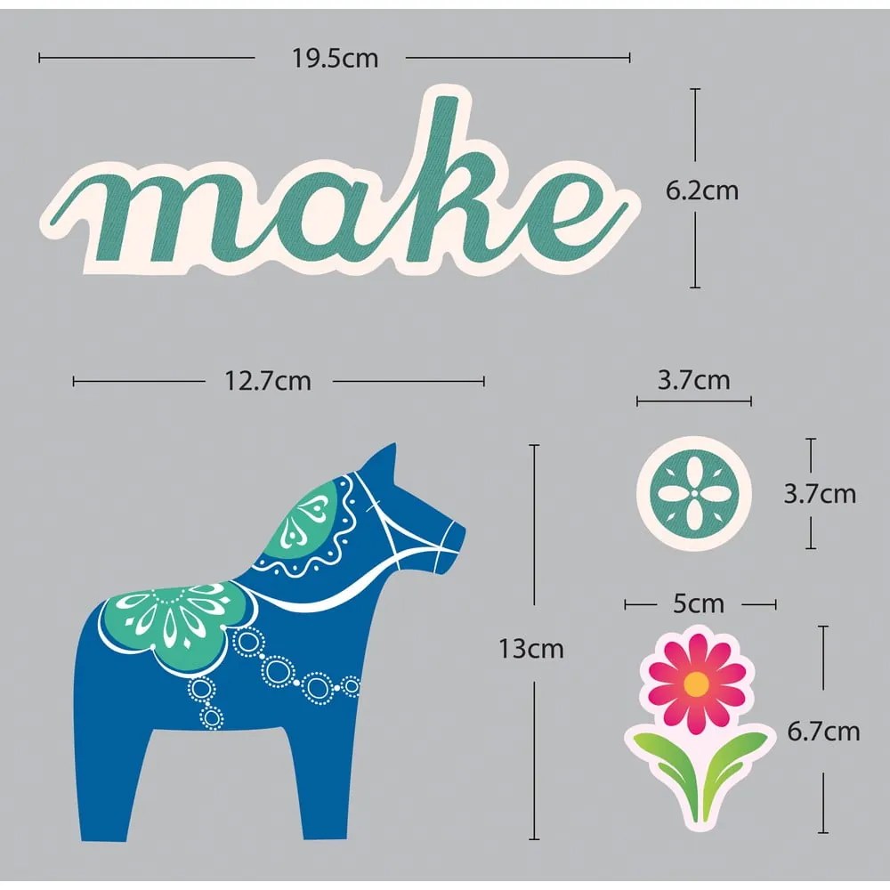 Стикер Fanastick Малки цветни коне - Ambiance