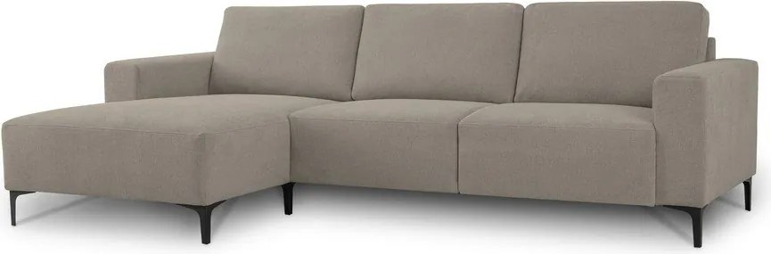 Светлокафяв шенилов ъглов диван (ляв ъгъл) Fabian – Scandic