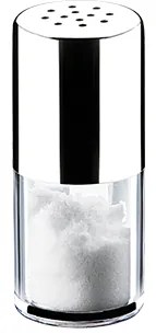 Стъклена солница с метален капак G-(90681-001) - Horecano