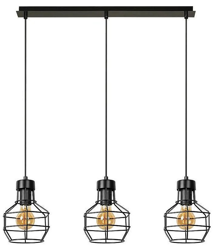 Пендел ТЕРМА, черен, 3xE27