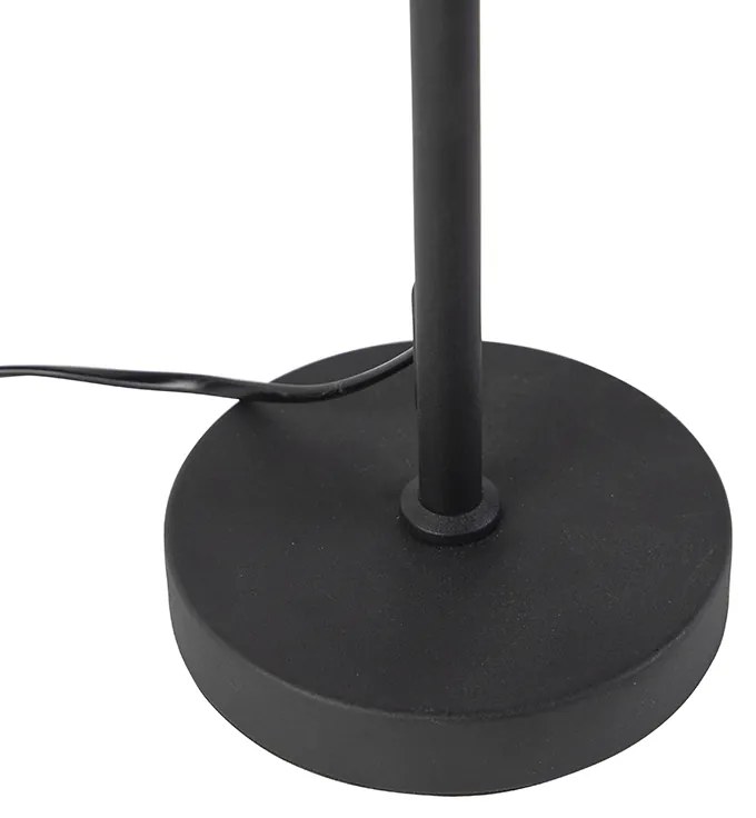 Модерна настолна лампа черна регулируема - Parte