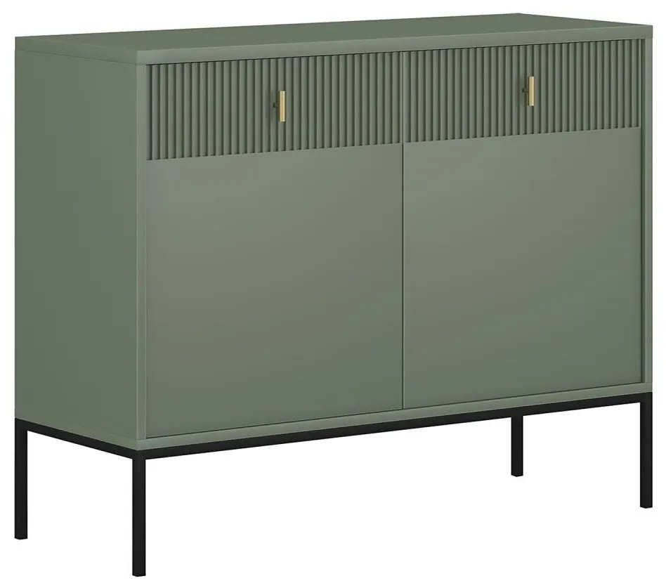 Комод SUE зелен/черен